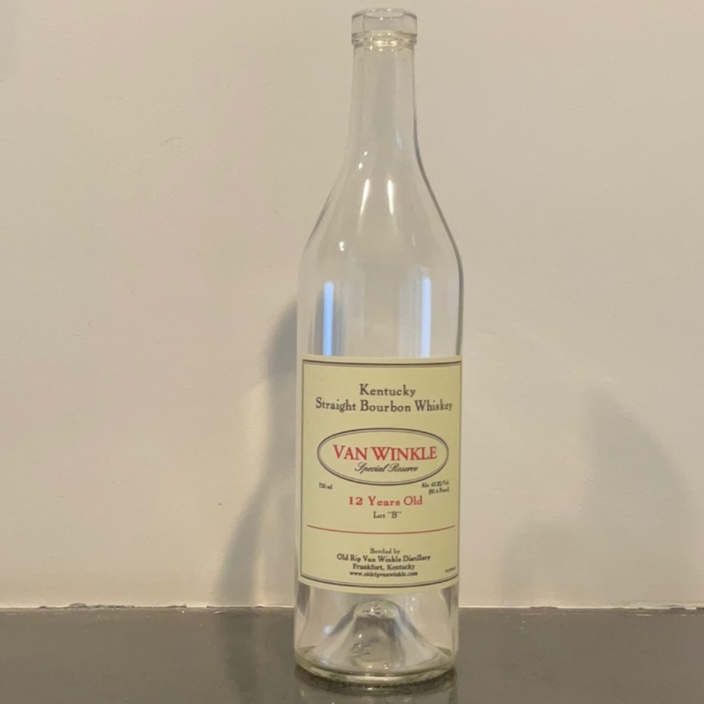 Empty Bottle Pappy Van Winkle Special Reserve 12 Year Old Lot B Kentucky